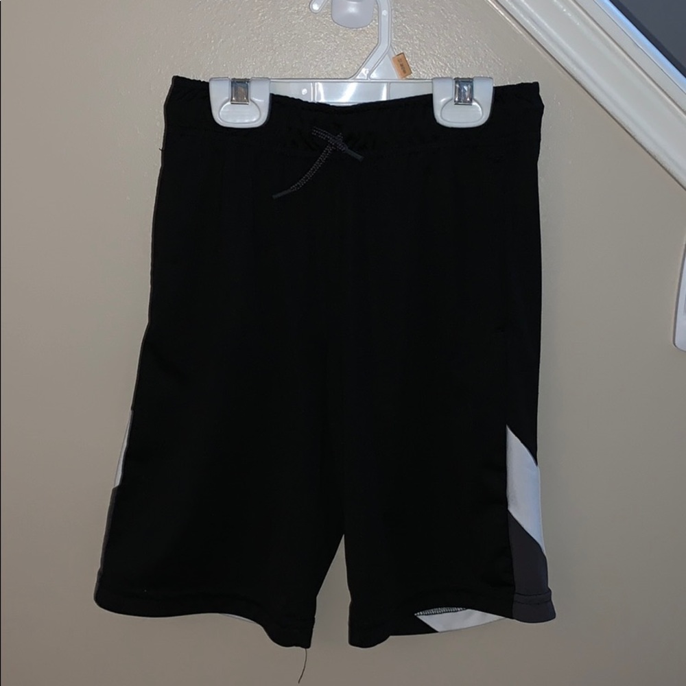 Black Boy’s Athletic Shorts with Design